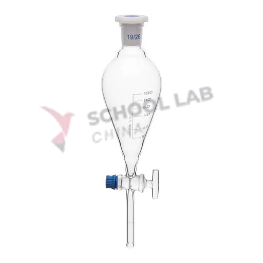 Glass Separating Funnel - Conical Shaped with Stopper